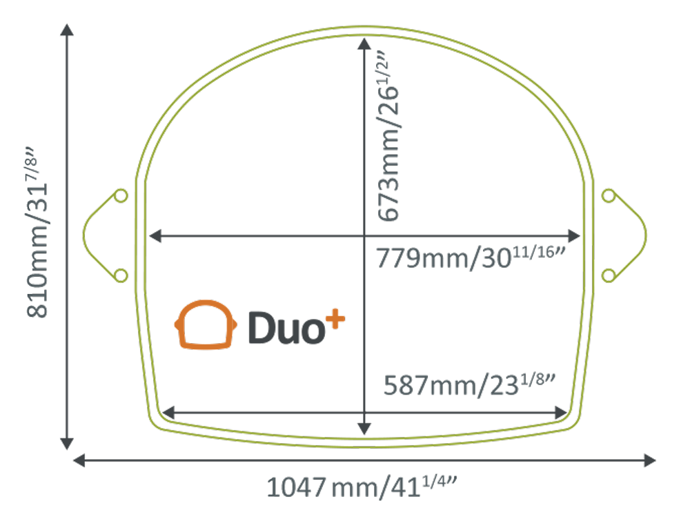 Duo+ Homelift footprint